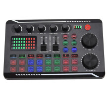 Sound Card Microphone Mixer Audio Mixing Console Amplifier Live Music DJ Equipment