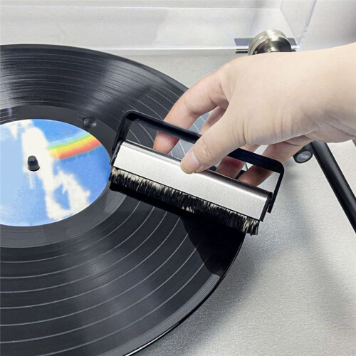 Professional Vinyl Record Brush Portable Anti-Static + Stylus 2