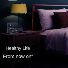 Lcd Color Screen Digital Snooze Alarm Clock Weather Forecast Station Temperature Humidity Time Date Display Home