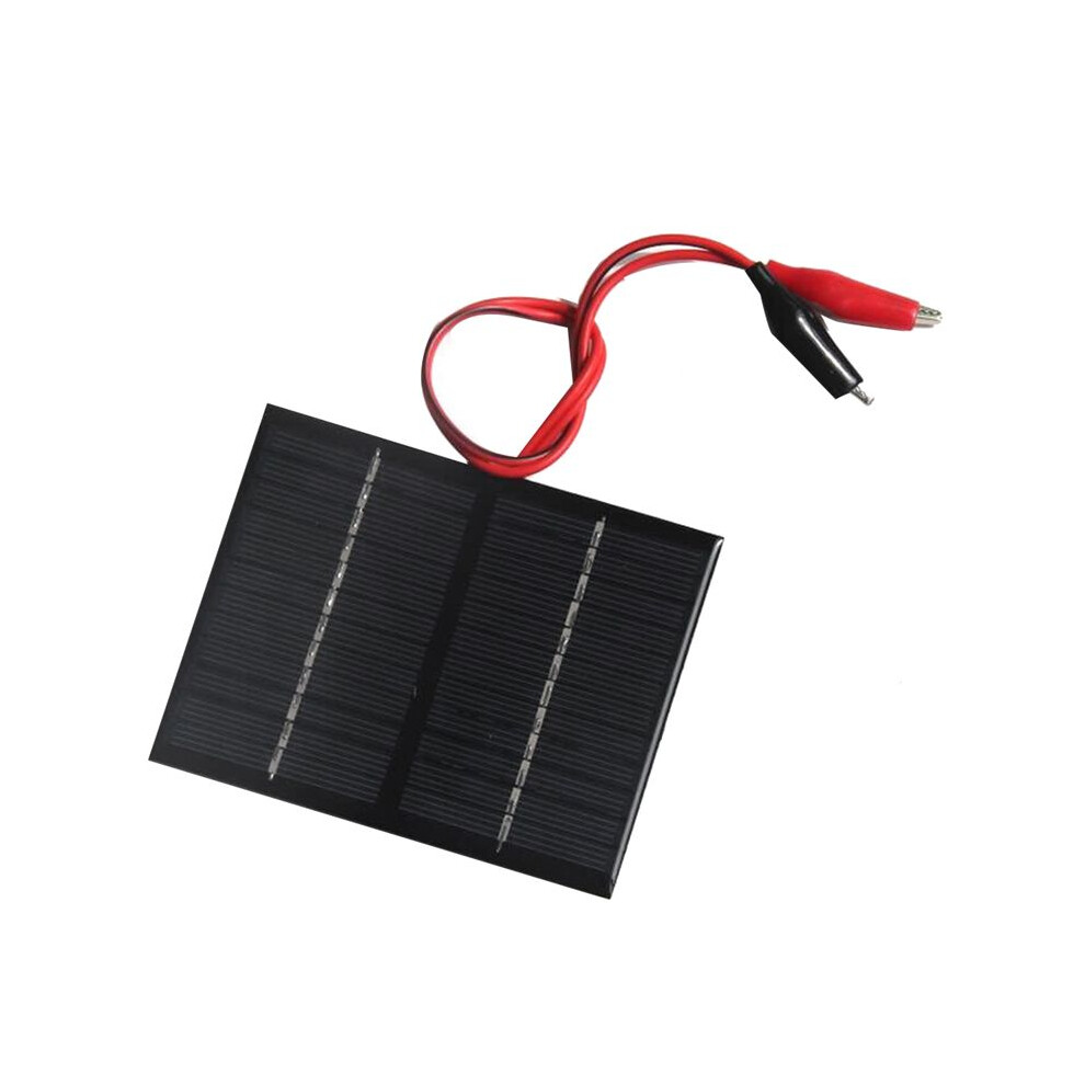 12V 1.5W Solar Panel With Clip Charging Battery System Polycrystalline For Small Power Appliances 4853776878481