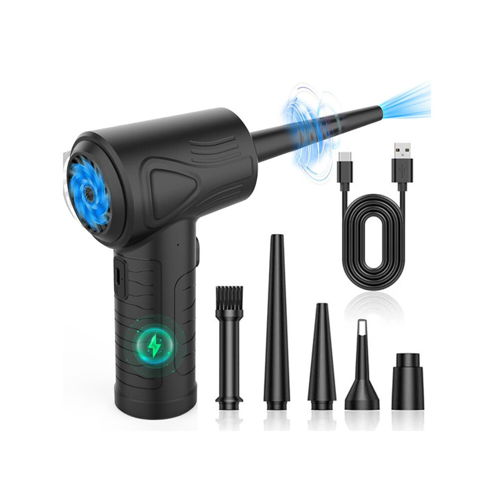 Compressed Air Duster For Computer Keyboard 51000 Rpm Mini Electric Cordless Dust Cleaner Pc Crumbs Car 4853776880583