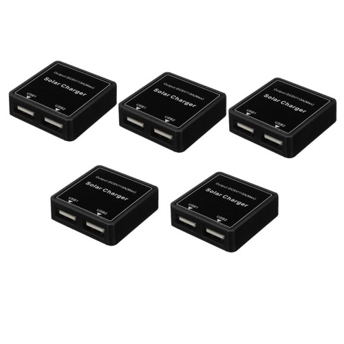 5PCS Solar Panel Charger Power Bank 5V 3A Dual USB Charge Voltage Controller Regulator Stabilizer