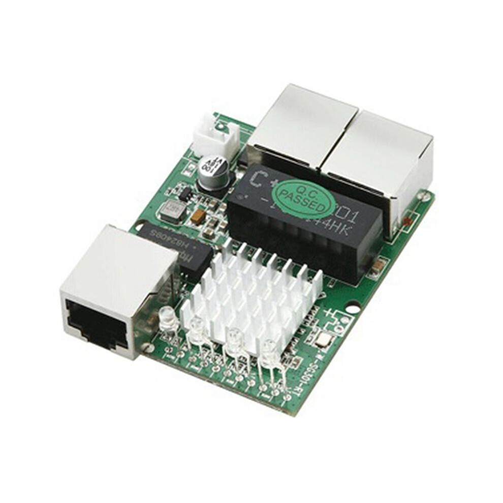 Industrial-Grade Min Three-Port 1000M Gigabit Rj45 Standard Port Network Switch Module 5V-12V Powered Splitter 4853776879969