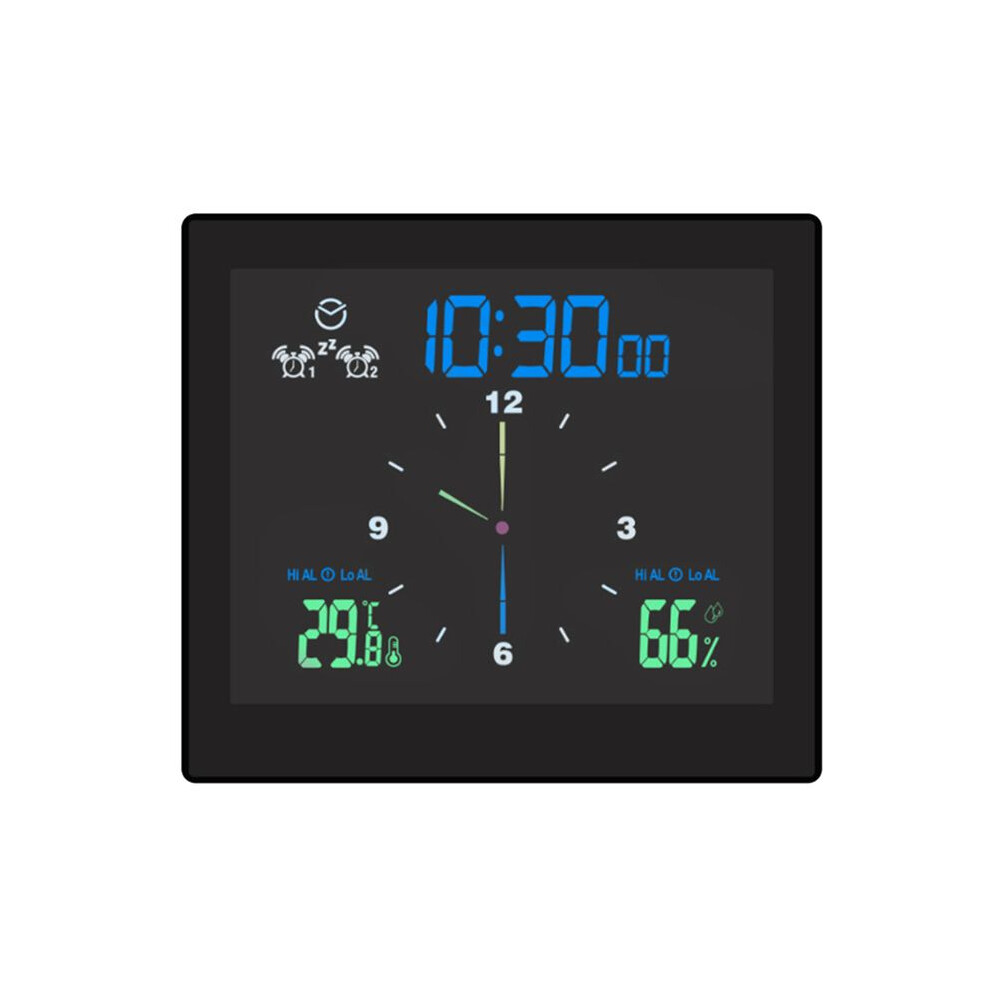 Jehiatek Bathroom Waterproof Wall Clock Shower Clocks Timer Digital Electronic Kitchen Washroom Time Black