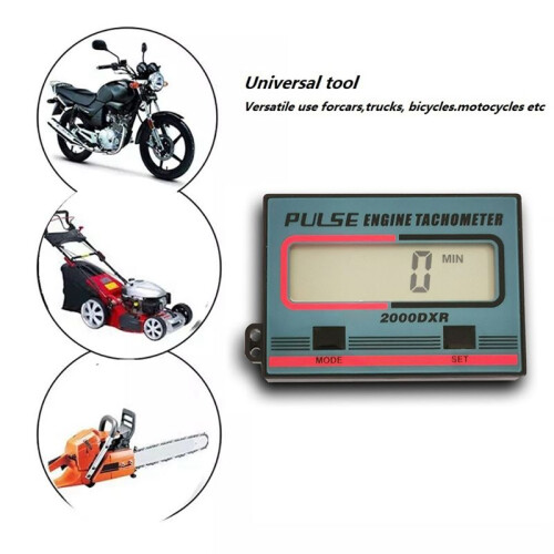 Multi-Function Tachometer Hand-Held Induction Chain Saw Lawn Mower Gasoline Engine Timed in Minutes 2