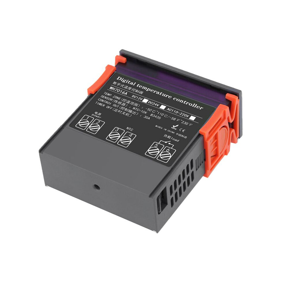 7016A Digital Temperature Controller 220V 30A With High-Power Temp Control Thermostat Heating Cooling Sensor 4854071743825