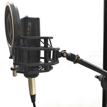 Microphone Professional Shock Mount Holder with Filter Screen Universal Mic Bracket for Condenser