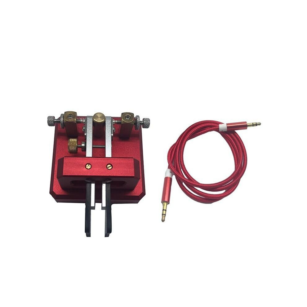 Automatic Morse Dual-Paddle Telegraph Key Cw For Ham Radio Users Amateur Ham Radio Paddle Red 4854071751189