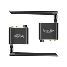 50M 2.4G Wireless Audio Music Transmitter and Receiver with 3.5mm R/L Adapter for DVD TV Computer CD