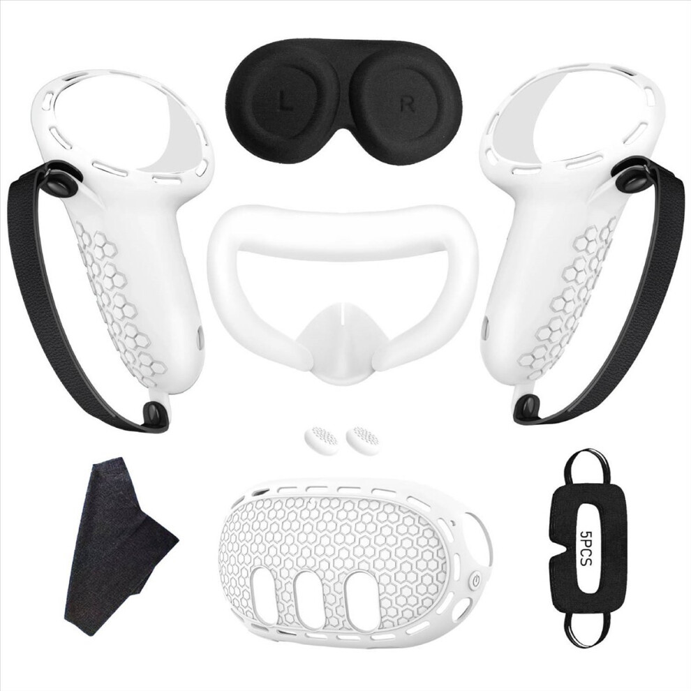 Photos - Other for Computer Jehiatek For 3 Silicone Case+Handle Case+Face Cover+Blackout Mask Full Kit Anti-Leakage Nose Pad VR Case A
