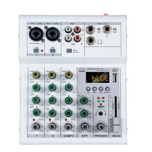 Professional Digital DJ Mixer Console 4 Channel Audio with USB Port Supports Bluetooth Connection Playback White