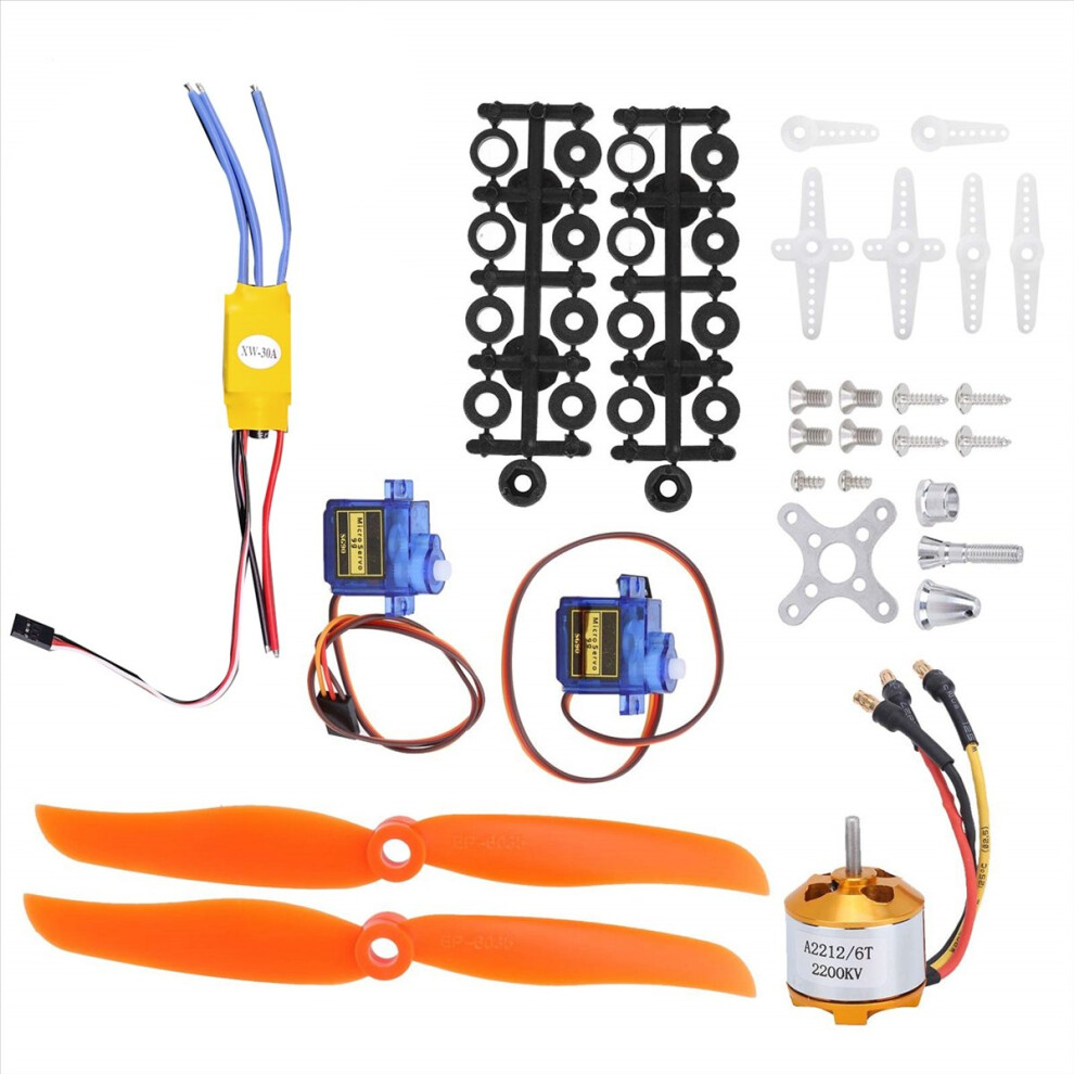 Jehiatek Sg90 Servo 2212 Kv2200 Brushless Motor 30A Esc 6035 Propeller Accessory Electric Kit For Rc Airplane
