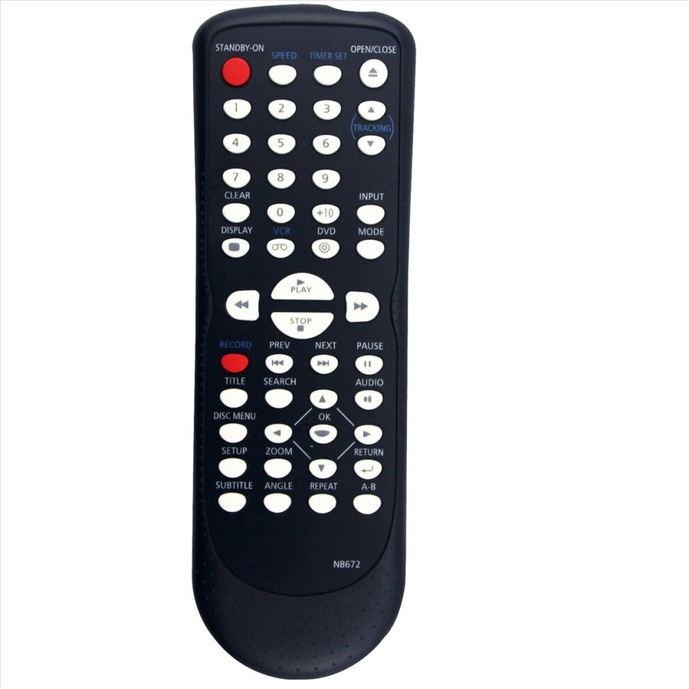 Nb672 Nb672ud Replace Remote For Dvd Vcr Combo Player Dv225mg9 A Dv225mg9c Dv225mg9b Dv226mg9 Dv225mg9f7 4854071763496