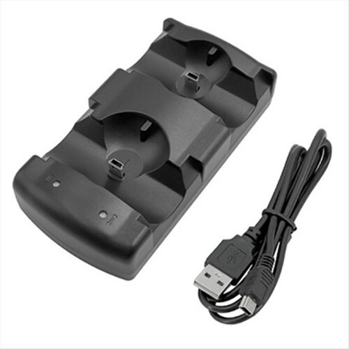 Dual Charger USB Charging Power Base for Move Controller and Mobile Navigation