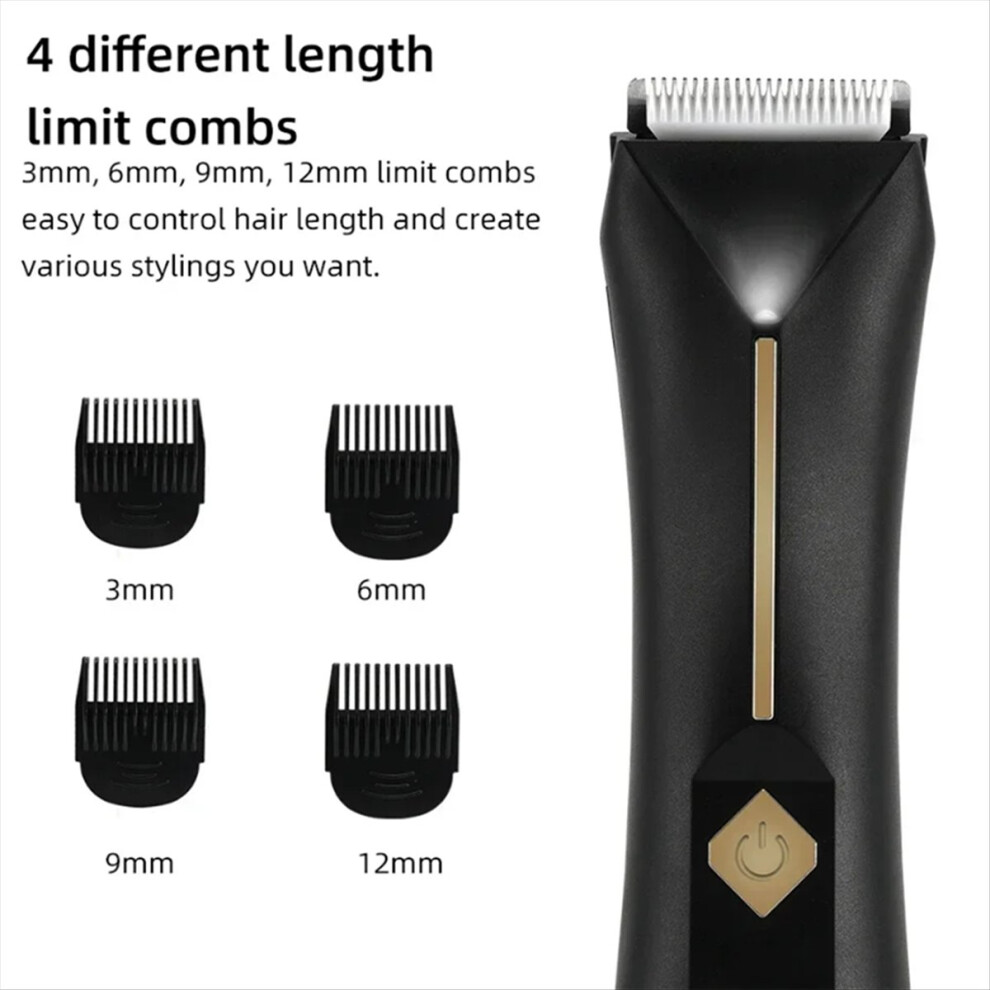 New Men And Women Groin Body Trimmer Electric Beard Bikini Hair Washable Pubic Shaver Epilator 4854071772139
