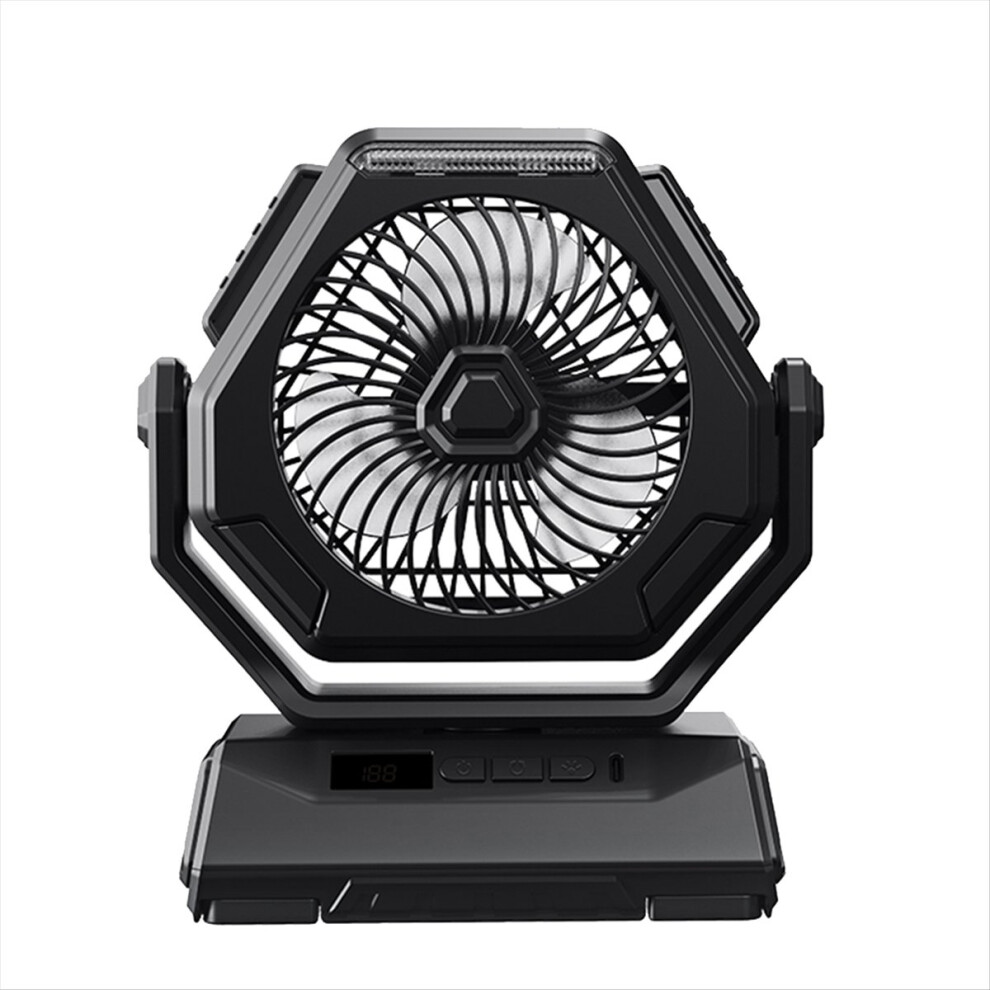 Outdoor Camping Fan 6000MAh Rechargeable Ceiling Oscillating Portable Air Conditioner Cooler with Lighting-A-image-OPC-PMGDNXB-NEW