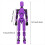 Multi-Jointed Movable Robot 3D Printed Mannequin Dummy Game Kid Adult Decompression Tools,Golden 6