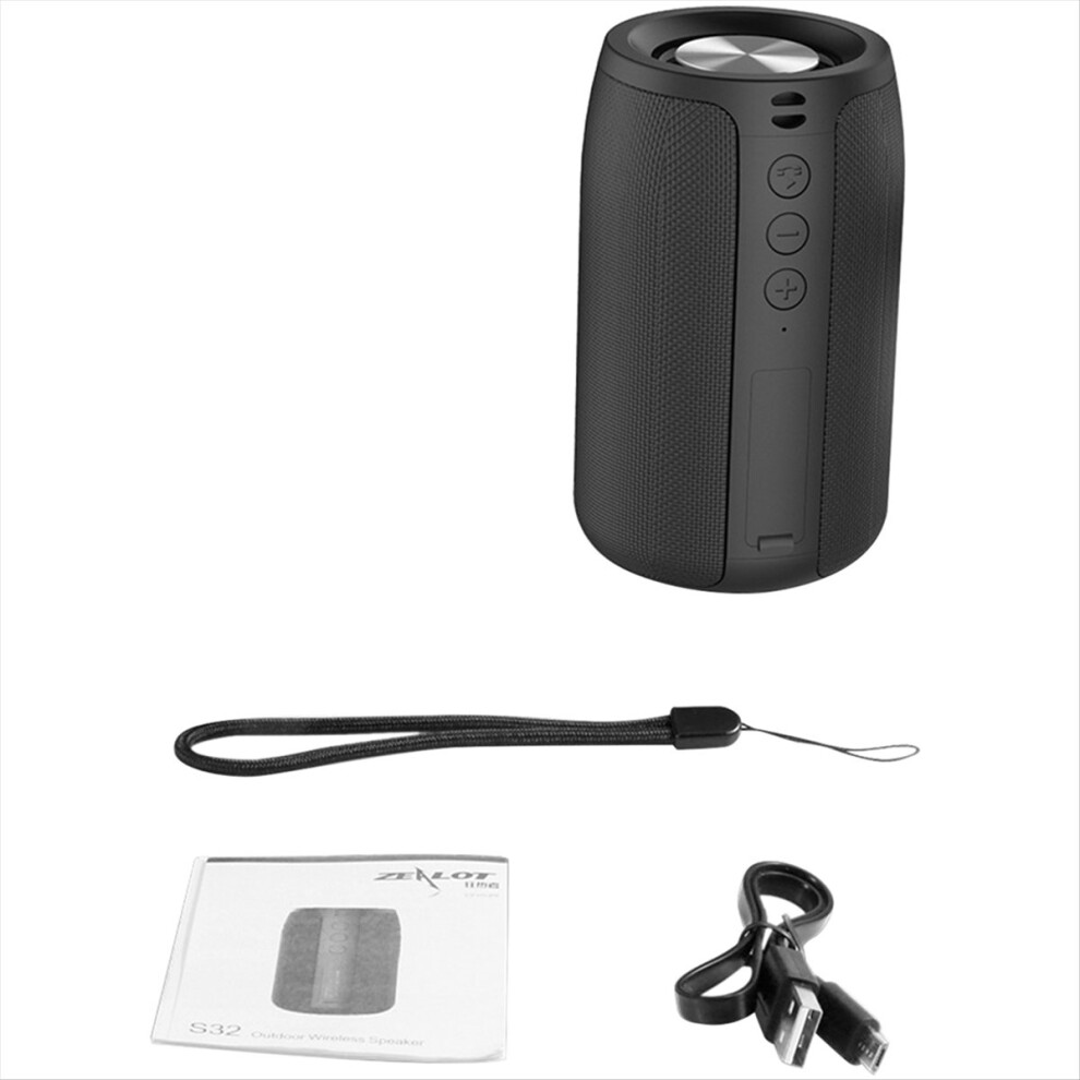 S32 Portable Waterproof Wireless Speaker With Stereo Sound, Subwoofer & Aux Audio Support 4854071776304