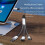 USB Splitter Cable Data Power Split Adapter C OTG Phone Adapter, for Laptop Tablet 4