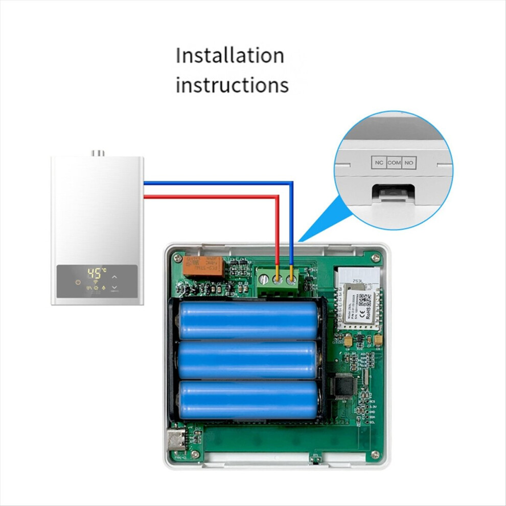 Tuya Zigbee Thermostat Smart Home Battery Powered Temperature Controller For Gas Boiler Works With Voice Assistant 4854071783258