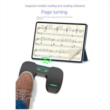 Wireless Foot Pedal Double Switch Music Page Turner Silent for Tablets Smartphones Anti-Skid