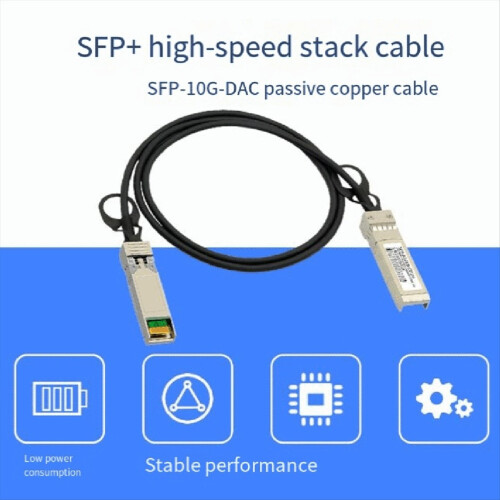 10G SFP+ Cable, Direct Attach Copper Passive 0.5Meter Works for ,,, Switch 2