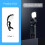 For Pocket3 Adjustable Led Fill Light Lamp + Bracket Clamp Adapter for 1 2 3(A) 3
