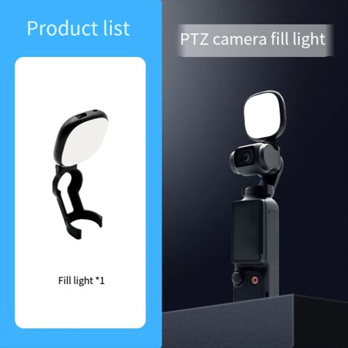 For Pocket3 Adjustable Led Fill Light Lamp + Bracket Clamp Adapter for 1 2 3(A) 2
