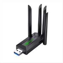 1200Mbps Dual Band USB3.0 Wifi Adapter 2.4GHz 5GHz WiFi with 4 Antenna PC Mini Computer Network Card Receiver