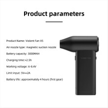 X5 Jet Blower 130000 RPM Electric Fan Super Violent Turbofan Tool for Household Outdoor Cleaning