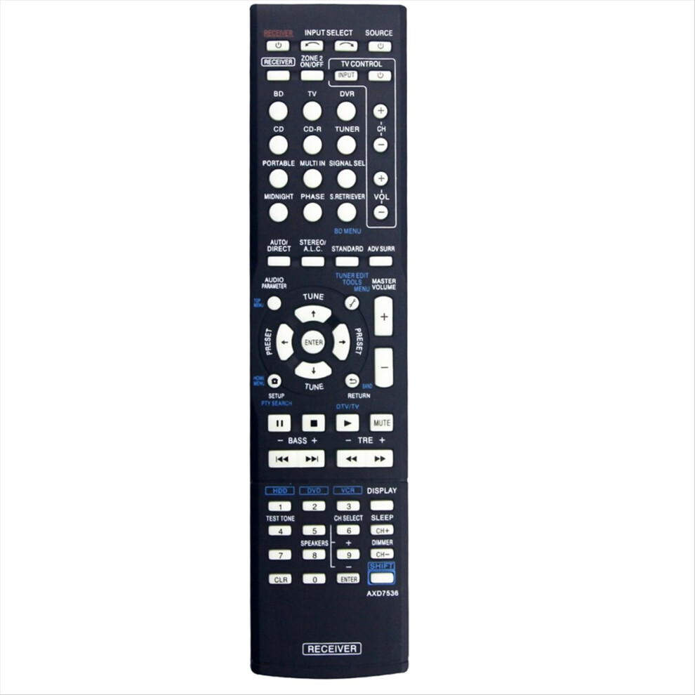 Replace Axd7536 Remote Control For Av Receiver Axd7517 Axd7621 Axd7501 Vsx-524-K 4854071700323