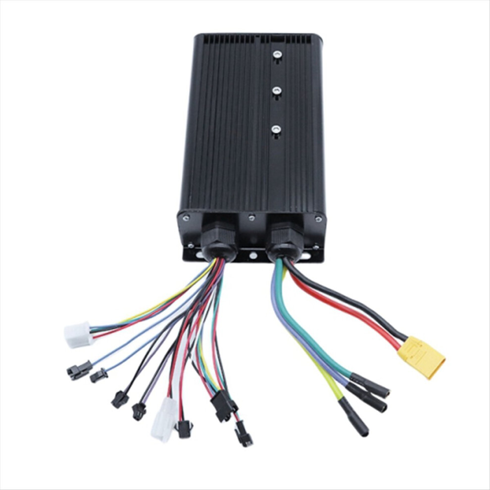 3000W Electric Bicycle Controller System 48V-72V 60A Dual Mode 18 Tube Sine Wave Black 4854071798900