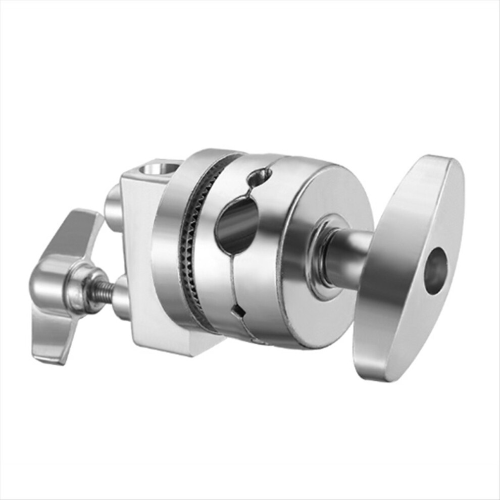 Multi-Functional Stand Mounting Adapter Heavy Duty Swivel Head Holder Grip For Extension Boom(Silver) Light/Silver 4854071798504