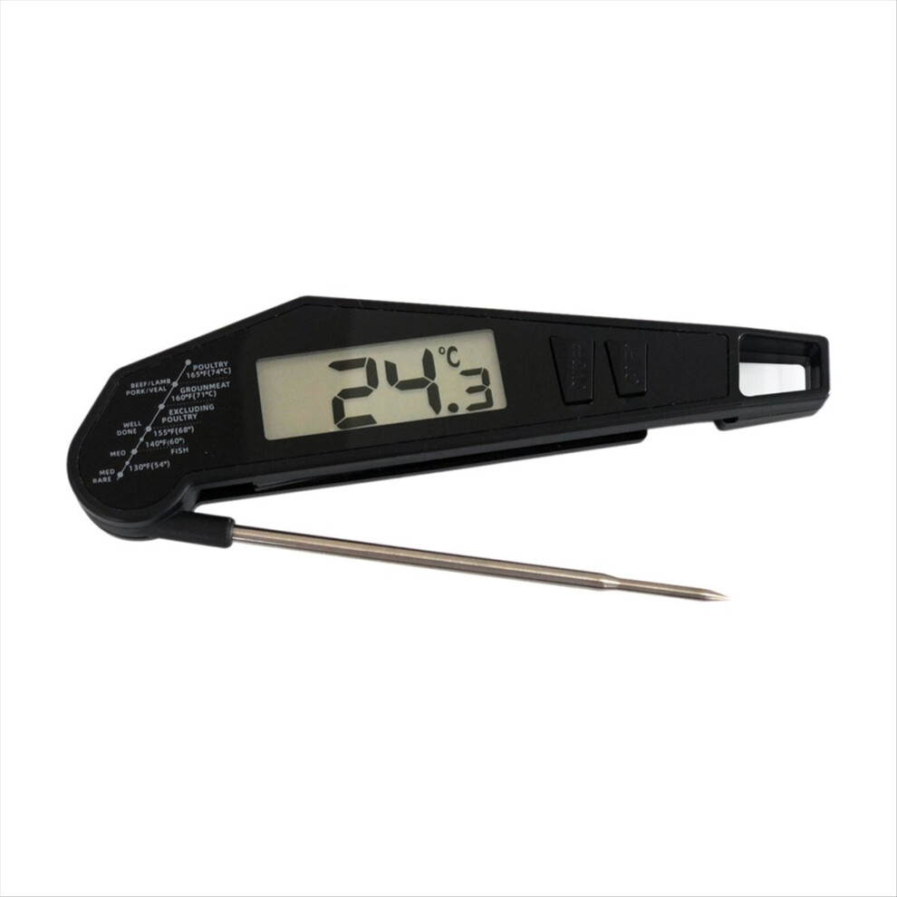 Digital Instant Read Meat Thermometer With Foldable Probe For Kitchen, Frying, Grilling Jehiatek