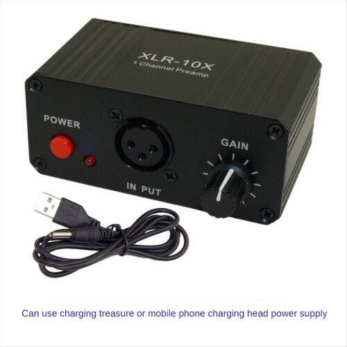 XLR-10X 1 Channel XLR Interface Balanced Audio Amplifier NE5532 Dynamic Mic Microphone Preamplifier 2