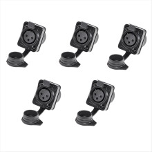 3 Pole Holder Waterproof Male and Female Microphone Audio Plug Xlr Balanced Threaded XLR Head Holder, C