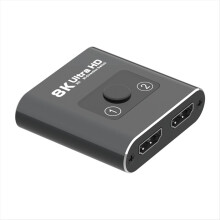 HD 8K 60Hz Bi-Direction Switch 1 in 2 Out -Compatible Splitter Video Distributor Dual Display for Laptop PC