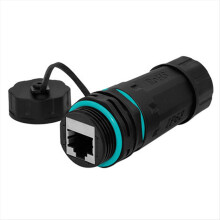 RJ45 Network Straight Head IP68 Waterproof Cat5/Cat6 Cable Connector Outdoor Dustproof Rj45 Wire Joint Plug