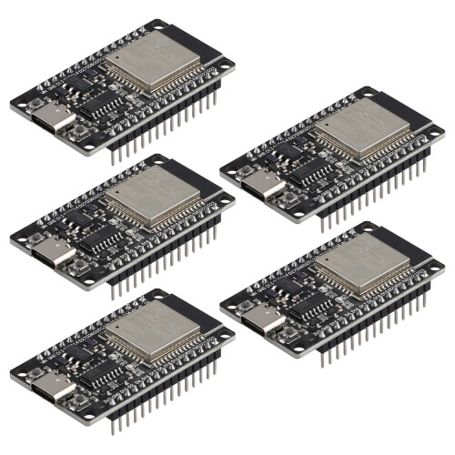 5 PCS ESP32 WROOM-32 Development Board Type-C CH340C Ultra-Low Power Consumption Dual Core Wireless Module 2