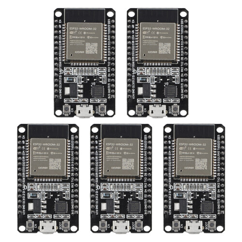 5 PCS ESP32 WROOM-32 Development Board USB CP2102 Ultra-Low Power Consumption Dual Core Wireless Module 1