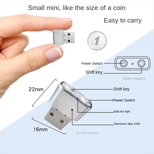 Mouse Jiggler USB Mover with Switch Button Anti Computer Hibernation Mobile Cursor Three Track Modes 2
