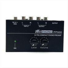 PP500 Record Player Preamplifier Vinyl Turntable Amplifier Volume Control UK Plug