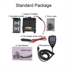 Top KT-8900D 25W Dual Band Quad Display 136-174and400-480MHz Large LCD Mobile Radio KT8900D(A)