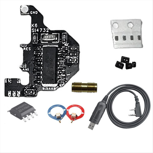 SI4732 Shortwave Radio Module+Programming Cable+2xDonut Antenna for UVK5/UVK6 Modification Module 2