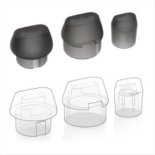 6Pcs Dust Cap Anti-Oxidation Shielding Signal Audio Cable Protective Cover for Balance XLR Plug