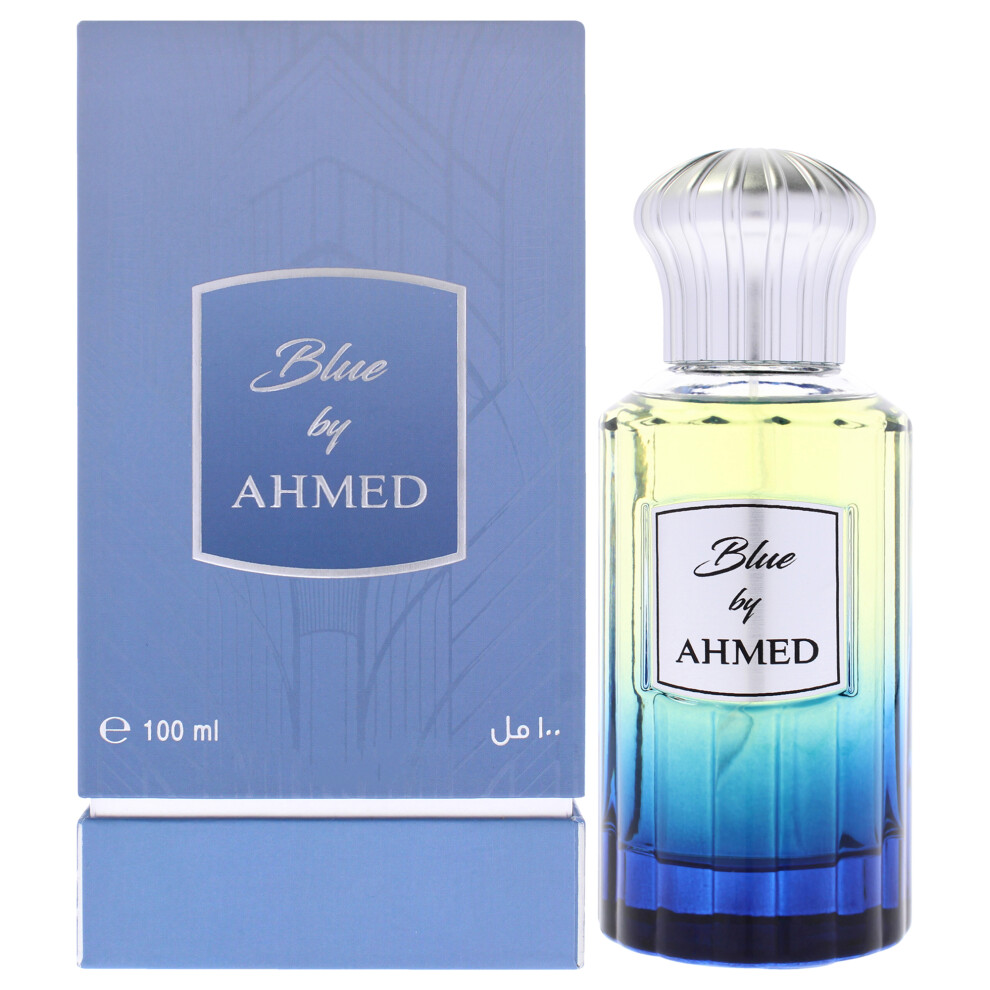 Ahmed Al Maghribi Blue By For Men - 3.38 Oz Extrait De Parfum Spray