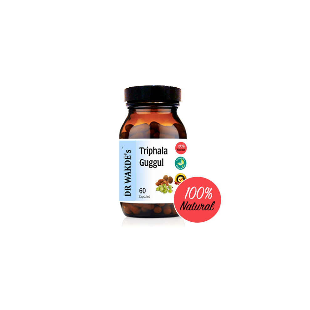 Dr Wakde's Triphala Guggul | 60 Veg Caps | Ayurvedic Joint Support Formula* | Natural, Plant-Based & Vegan