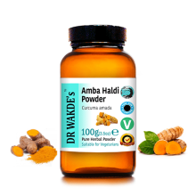(100g /3.5oz) DR WAKDE'S Amba haldi Powder (Mango-ginger | Curcuma amada) | 100% Pure, All-Natural Spice | Vegan, Plant-Based, Aromatic Flavor