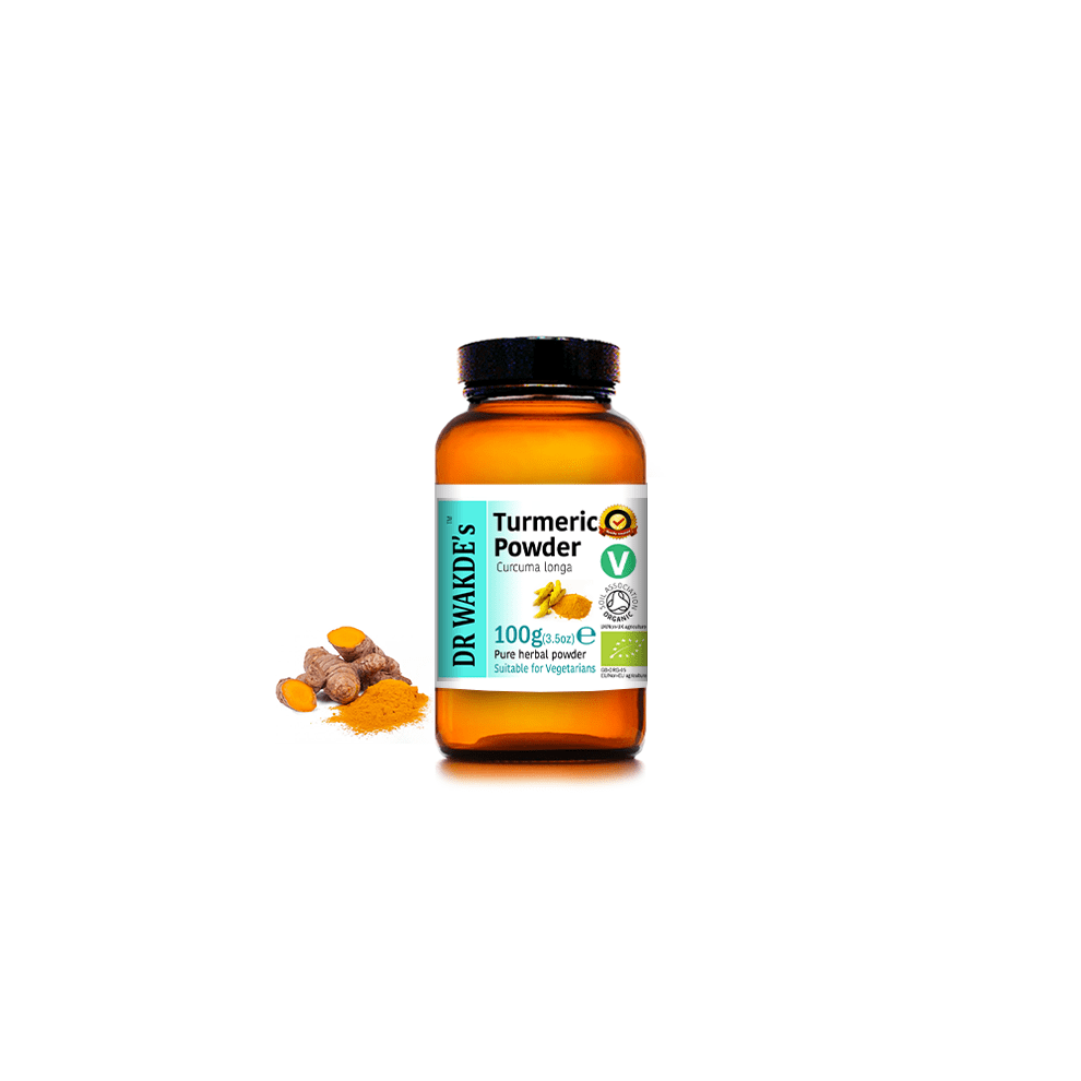 Dr Wakde's (100G /3.5Oz) Organic Turmeric Powder (Curcuma Longa) | 100% Pure, All-Natural Spice | Vegan, Plant-Based, Nutrient-Rich