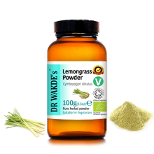 (100g /3.5oz) DR WAKDE'S Organic Lemongrass Powder | 100% Pure, All-Natural | Vegan, Plant-Based, Aromatic & Flavorful